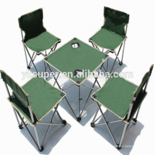 Alta qualidade cadeira de camping dobrável com mesa